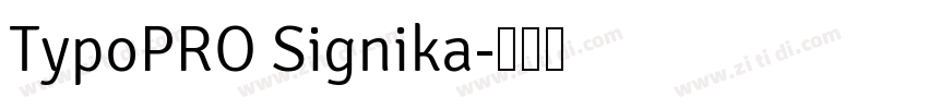 TypoPRO Signika字体转换